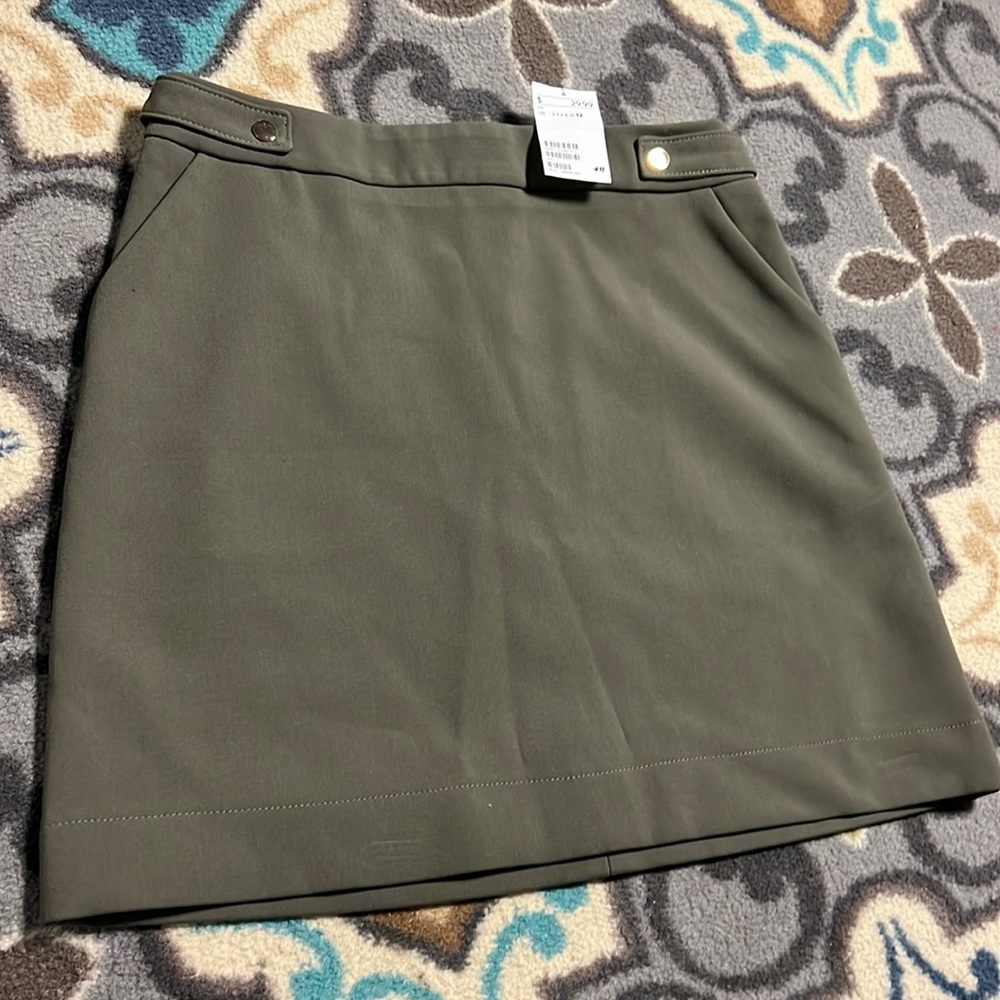 H&M Olive Skirt